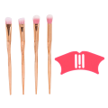 Miniatyrbild 1 av 7: Näs-skuggverktyg Multifunktionell Silikon Eyeliner Mall Näs Konturering Schablon Ansiktsmakeup Guide med Borste