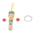 Miniatyrbild 2 av 8: Träfågelpipa Cartoon Mini Flöjt Färgglada Musikleksaker Musikinstrument för Barn Piratpipa