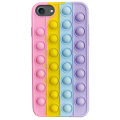 Miniatyrbilde 3 av 5: iPhone 7/8/SE - Pop It Fidget-etui + leketøy mobildeksel
