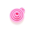 Miniatyrbild 2 av 3: Hopfällbar tratt i livsmedelsklassad silikon - Vikbar tratt för vätska (Rosa)