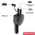 Miniatyrbilde 6 av 8: Teleskopisk bil lader PD20W hurtiglading for Apple