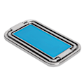 Miniatyrbild 3 av 7: Finger Ring Mobiltelefonhållare Stativ 360° Rotation Metall Ring Spänne Multivinkel Handgrepp (Silver)