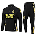 Miniatyrbillede 1 af 6: 2425 Fodbold Træningstøj Real Madrid Langærmet Voksen Sæt Efterår/Vinter Paris Real Madrid Black L