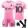 Miniatyrbillede 2 af 6: 2324 Home Miami International Messi 10 trøjesæt fodboldtræningsudstyr 24 Home 9 24#