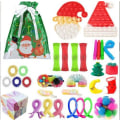 Miniatyrbild 1 av 4: Adventskalender Pop it Fidget Leksakskalender