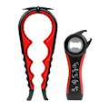 Pikkukuva 1 / 9: Monitoiminen pullonavaaja Tölkinavaajasetti, 5-in-1 olutpullonavaaja, 4-in-1 pullonavaaja, keittiön korkkiruuvi Black and Red 2pcs