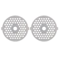 Pikkukuva 1 / 8: 2 kpl Sähköinen Lihamyllyterä Ruostumattomasta Teräksestä Hiomakiekko Pyöreä Reikä 5#/B-tyyppiseen Lihamyllyyn (3mm 56 reikää)