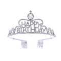 Miniatyrbilde 2 av 6: Hodeplagg for kvinner med krystaller, krystall- og rhinestone-bryllupshodeplagg med kamkrone, bursdagsprinseessedesign A04# Kc Gold Color