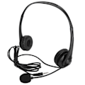 Miniatyrbillede 3 af 8: Kundeservice Headset Håndfri Stereo Ledning Binaural PC Støjreducerende Hovedtelefon til Telefonsalg 3,5 mm