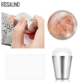 Pikkukuva 5 / 8: Kynsilakkaleima ja -kaavin Pehmeä Silikoninen Kirkas Leima DIY Kynsi Taide Leimaustyökalusetti N5322