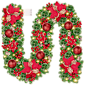 Miniatyrbild 1 av 7: Julgransdekorationer, CHOIGN 2.7m julkrans med 30 LED-lampor batteridrivna 1