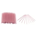 Miniatyrbilde 2 av 8: 100 stk Engangs Negle Cuticle Pusher Dobbel End Cuticle Manikyr Pedikyr Pinner Rose Red
