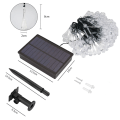 Miniatyrbild 4 av 4: Solcellsvattenfallssträngljus för hemmet 6,5m 30LED