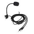 Miniatyrbilde 8 av 8: Mikrofonerstatningskabel Støyreduksjon Mic-erstatning Lydkabel med Volumjustering Lydløs knapp for Gaming Headset