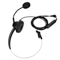 Miniatyrbillede 4 af 8: H360‑2.5MV 2.5mm Business Headset Monaural Office Headset med justering af højttalerstyrke og mikrofonmute