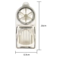 Miniatyrbild 1 av 6: Multifunktionell Äggkutter Kökstillbehör Köksknivar Två-i-ett Äggkutter White