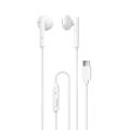 Miniatyrbild 1 av 5: USB-C / TYPE-C-kontakt In-Ear Hörlurar med Mikrofon Vit