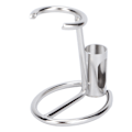 Miniatyrbillede 3 af 8: Razor Stativ Praktisk Sølv Metal Anti-Skrid Sikker Hurtig Tørrende Razor Holder Razor Hanger Barbering Værktøj