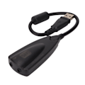 Miniatyrbild 3 av 8: Ljudkort Virtuellt 7.1 Plus Plug and Play USB Stereo Ljudkort Hörlursadapter för Stationär Dator Bärbar Dator