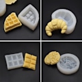 Miniatyrbild 4 av 5: Stora Våffelbelysningsformar Kakor Croissant Donut Frui 5