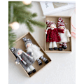Miniatyrbilde 8 av 9: Julepynt Ullfilt Eldre Pynt Julenisse Henger Ansiktsløs Eldre Henger C