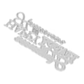 Miniatyrbillede 6 af 8: Metal Stans til Kortfremstilling, Prægning, Happy Cutting Die Word Prægningsskabelon til DIY-Fremstillingsmaterialer