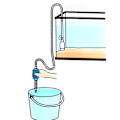 Miniatyrbild 6 av 7: Praktisk Akvarierengöringspump Transparent
