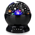 Miniatyrbilde 1 av 9: LED Automatisk Roterende Stjernelys Liten Nattelys USB Stjernelys Projeksjonsbordlampe Nattelys Black Starry Sky DC  5V