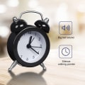 Miniatyrbilde 5 av 7: Mini nattbord vekkerklokke digital peker blå