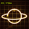 Miniatyrbild 1 av 5: LED Planet Rocket Neonljus - Färgglad Ljusdesign 7