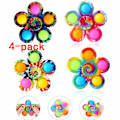 Miniatyrbild 1 av 4: 4-pack Pop It Fidget Toys Spinner för barn