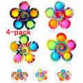 Pikkukuva 1 / 4: 4-pakk Pop It Fidget Toys Spinner lapsille