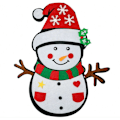 Miniatyrbillede 1 af 2: Hotsalg Ny Julepynt Julefilt Snemand Feriepynt Girl Snowman