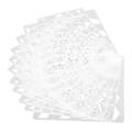 Pikkukuva 3 / 8: 10 kpl Mandala-mallit Maalaus Piirustus Stencilit Uusiokäyttöiset DIY-Scrapbooking-Muotit Taidetarvikkeet