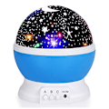 Miniatyrbilde 5 av 9: LED Automatisk Roterende Stjernelys Liten Nattelys USB Stjernelys Projeksjonsbordlampe Nattelys Black Starry Sky DC  5V