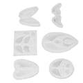 Miniatyrbillede 4 af 7: 6 stk Silikonform Engel Vinger Form Fleksibel Blød Genanvendelig Transparent Silikonform til DIY Håndværk Bage