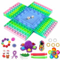 Miniatyrbilde 1 av 5: 20 stk Fidget Toys Pakke Sansestimulerende Pop it Festgave