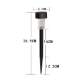 Miniatyrbilde 2 av 4: Solcelledd LED-stake-lys i rustfritt stål