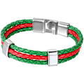 Miniatyrbillede 5 af 8: 2 stk. VM-flag læderarmbånd