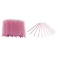 Miniatyrbillede 2 af 8: 100 stk Engangs Negle Cuticle Pusher Dobbelt End Cuticle Manicure Pedicure Sticks Purpurrød