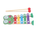 Miniatyrbild 3 av 8: Träxylofon Flerfärgad Baby Percussion Musikinstrument Leksaker för Förskoleinlärning Groda