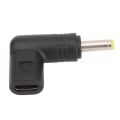 Pikkukuva 1 / 6: Type-C naar DC 4.0x1.7mm-sovitin, tukee 100W PD-pikalatausta, 90 asteen kulmassa oleva USB-C-DC-sovitin
