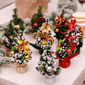 Miniatyrbilde 4 av 6: Miniatyr Juletre Skrivebordsdekorasjon 20cm E