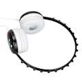 Miniatyrbillede 6 af 8: Børnetrådløse hovedtelefoner 3,5 mm jacks stereo justerbar hovedbøjle søde børne dinosaur headset til pc-tablets sort