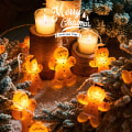 Miniatyrbilde 2 av 10: LED Pepperkake-mann Lyskjede Julepynt Juletrepynt 3M20led Battery