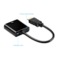 Miniatyrbilde 2 av 7: HDMI til VGA-adapter med 3,5 mm lyduttak