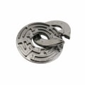 Miniatyrbillede 1 af 6: Zink-legering Opluknings-Burr-Puslespil Magisk Legering Uddannelsesmæssige Legetøj Streng Puslespil Intellektuel Looping-off Spænde Alloy-Maze Lock