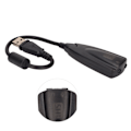 Miniatyrbild 7 av 8: Ljudkort Virtuellt 7.1 Plus Plug and Play USB Stereo Ljudkort Hörlursadapter för Stationär Dator Bärbar Dator