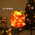 Miniatyrbillede 7 af 10: LED Julemandssukkerlampe Snemand Form Vindue Dekoration Lampe Ferie Atmosfære Små Farvede Lys D