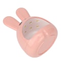 Miniatyrbilde 3 av 7: Tegneserie LED Neglelampe 8 stk Lysbrikker Kaninform Rask Tørking UV Mini Negle tørker for skjønnhetssalong Rosa
